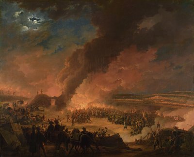 Napoleon Visiting the Bivouacs on the Eve of the Battle of Austerlitz, 1st December 1805 by Baron Louis Albert Bacler d